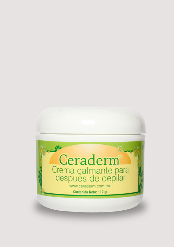 Crema calmante para después de depilar, Ceraderm 112 gr.