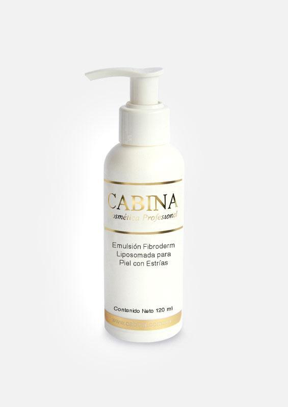 Emulsión fibroderm liposomada para piel con estrías 120ml