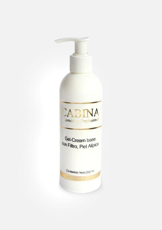 Gel- cream base con filtro, piel alípica 232 ml.