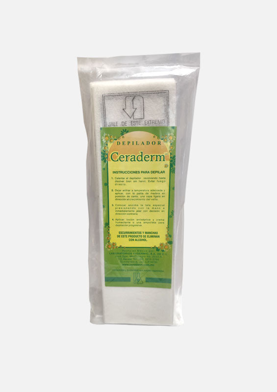 Paquete con 24 telas Nonwoven para depilar, Ceraderm. PAQ.